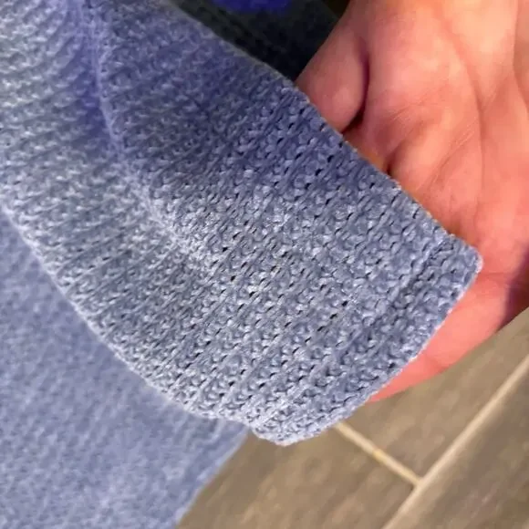 ⭐️ 3/$21 ⭐️ First Love Pink, Cream, and Blue Colorblock Sweater M NWT - Picture 4 of 9